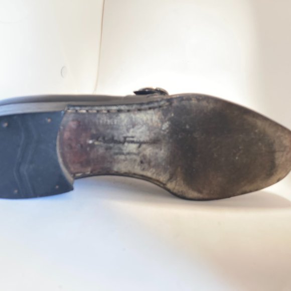 Salvatore Ferragamo Loafers in Black with Side Buckle main image 7